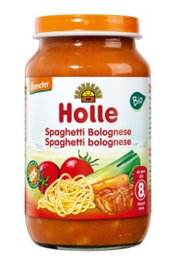 OBIADEK SPAGHETTI BEZ DODATKU CUKRÓW PO 8 MIESIĄCU DEMETER BIO 220 g (SŁOIK) - HOLLE