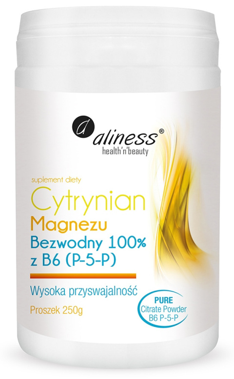 CYTRYNIAN MAGNEZU 100% Z B6 250 G PROSZEK ALINESS