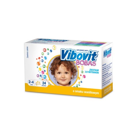 Vibovit Bobas o smaku waniliowym 24 saszetki