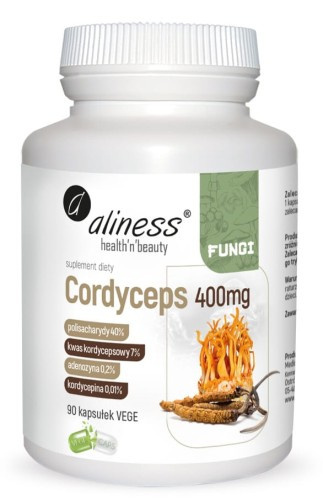 CORDYCEPS 40/7/0,2/0,01 400mg 90 Vege caps Aliness