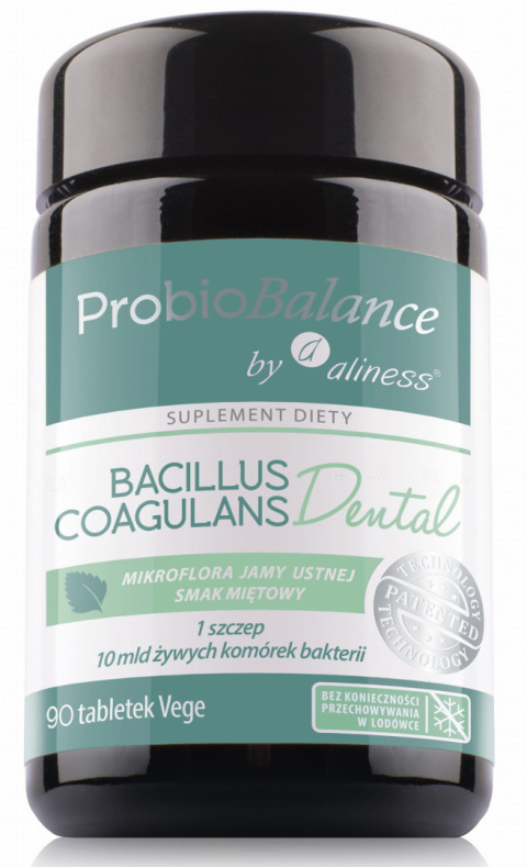 ProbioBALANCE, Dental do ssania 10mld x 90 vege tabs. - Aliness