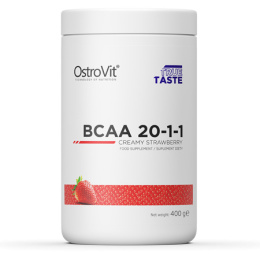 OstroVit BCAA 20-1-1 400 g AMINOKWASY TRUSKAWKA