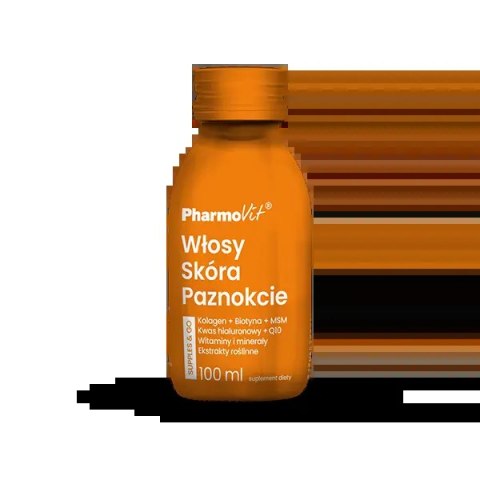 SHOT WŁOSY SKÓRA PAZNOKCIE BEZGLUTENOWY 100 ml - PHARMOVIT