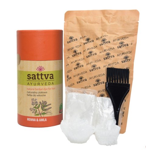 HENNA Z AMLĄ ECO 150 g - SATTVA