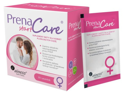 PrenaCare START dla kobiet x 30 saszetek - Aliness