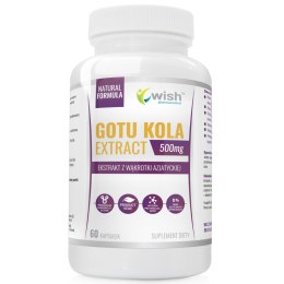 WISH GOTU KOLA 500MG WĄKROTKA AZJATYCKA 60 KAPS