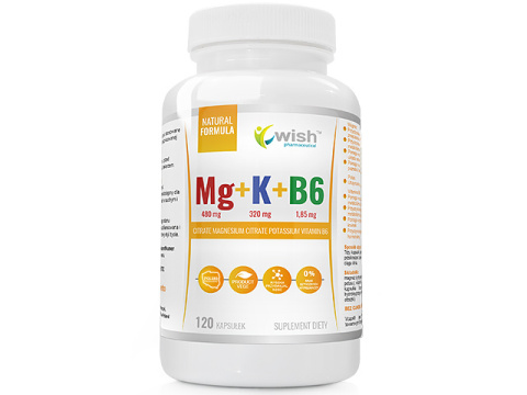 WISH MAGNEZ POTAS B6 120 KAPSUŁEK