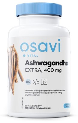 OSAVI ASHWAGANDHA EXTRA VITAL 400MG 120 VEGAN CAPS