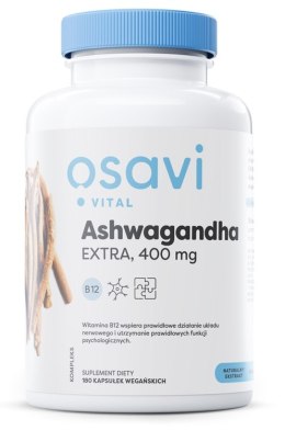 OSAVI ASHWAGANDHA EXTRA VITAL 400MG 180 VEGAN CAPS