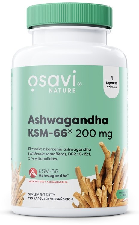 OSAVI ASHWAGANDHA KSM-66 NATURE 200MG 120 VEGAN CAPS