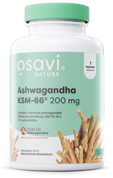 OSAVI ASHWAGANDHA KSM-66 NATURE 200MG 180 VEGAN CAPS
