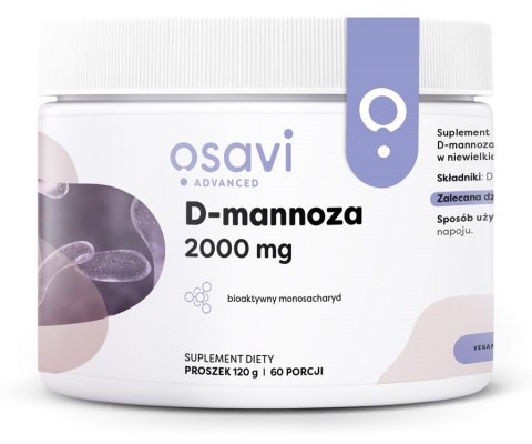 OSAVI D-MANNOZA PROSZEK 2000MG 120G