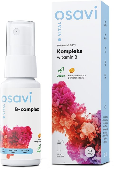 OSAVI KOMPLEKS WITAMIN B SPRAY DOUSTNY POMARAŃCZA 25ML