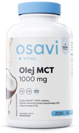 OSAVI OLEJ MCT 1000MG 180 SOFTGELS