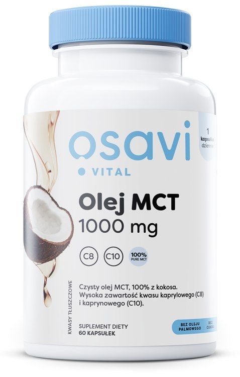 OSAVI OLEJ MCT 1000MG 60 SOFTGELS
