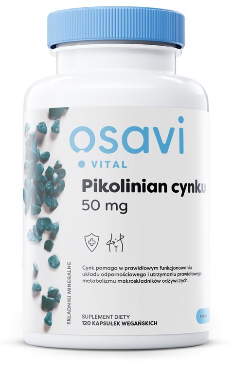 OSAVI PIKOLINIAN CYNKU 50MG 120 VEGAN CAPS