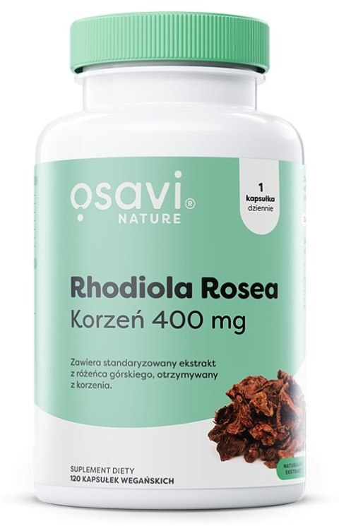OSAVI RHODIOLA ROSEA KORZEŃ 400MG 120 VEGAN CAPS