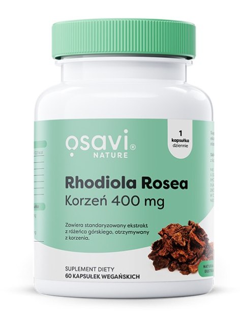 OSAVI RÓŻENIEC GÓRSKI RHODIOLA ROSEA KORZEŃ 400MG 60 VEGAN CAPS