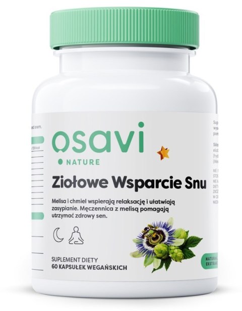 OSAVI ZIOŁOWE WSPARCIE SNU BEZ MELATONINY 60 VEGAN CAPS