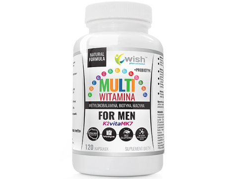 WISH MULTI WITAMINA MĘŻCZYZN 120 KAPSUŁEK