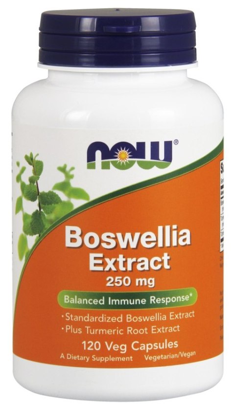 NOW FOODS Boswellia Extract Plus Turmeric Root Extract, 250mg - 120 vcaps
