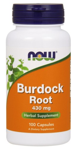 NOW FOODS Burdock Root, Korzeń Łopianu 430mg - 100 caps