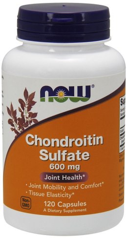NOW FOODS Chondroitin Sulfate, Siarczan Chondroityny, 600mg - 120 caps
