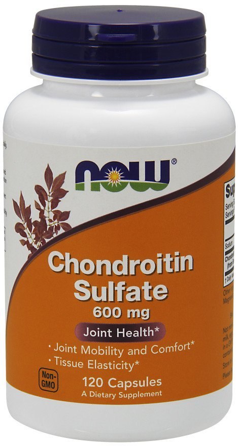 NOW FOODS Chondroitin Sulfate, Siarczan Chondroityny, 600mg - 120 caps