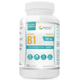 WISH WITAMINA B1 TIAMINA 100MG 120 KAPSUŁEK VEGE