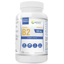 WISH WITAMINA B2 RYBOFLAWINA 100MG 120 KAPS VEGE