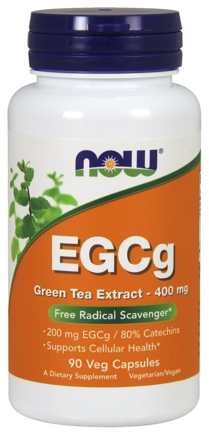 NOW FOODS EGCg Ekstrakt Z Zielonej Herbaty, 400mg - 90 vcaps