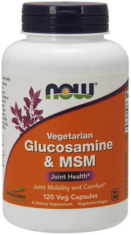 NOW FOODS Glucosamine & MSM Vegetarian - 120 vcaps