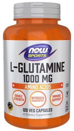 NOW FOODS L-Glutamine, 1000mg - 120 vcaps