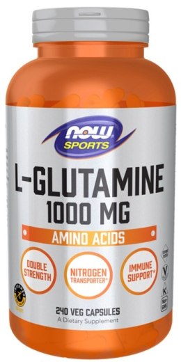 NOW FOODS L-Glutamine, 1000mg - 240 vcaps