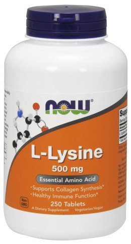NOW FOODS LIZYNA L-Lysine, 1000mg - 250 tabs