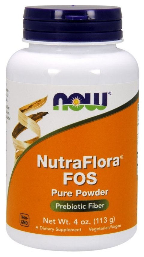 NOW FOODS NutraFlora FOS, Pure Powder - 113g