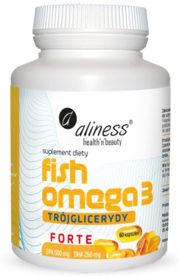 Fish Omega 3 FORTE Trójglicerydy 500/250mg - Aliness
