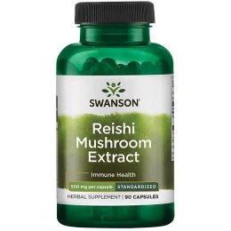 SWANSON EKSTRAKT Z GRZYBA REISHI 500 MG 90 KAPSUŁEK