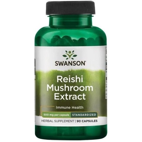 SWANSON EKSTRAKT Z GRZYBA REISHI 500 MG 90 KAPSUŁEK