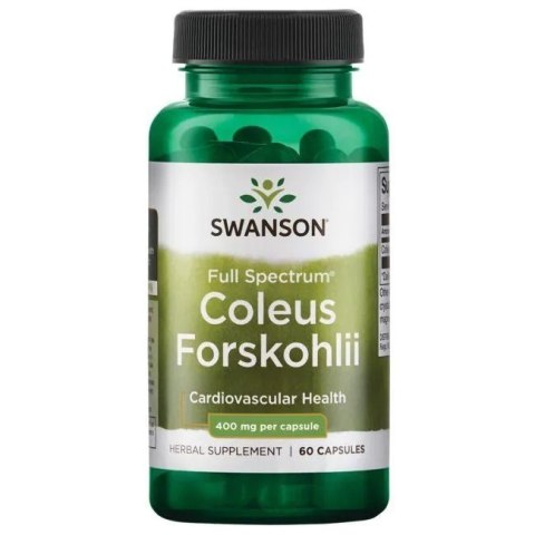 SWANSON FULL SPECTRUM COLEUS FORSKOHLII 400 MG 60 KAPSUŁEK