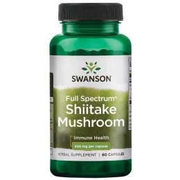 SWANSON FULL SPECTRUM GRZYB SHIITAKE 500 MG 60 KAPSUŁEK