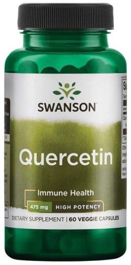 SWANSON KWERCETYNA 475 MG O WYSOKIEJ MOCY 60 KAPSUŁEK WEGETARIAŃSKICH