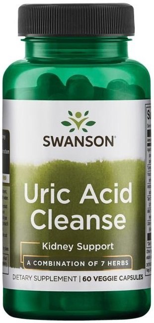 SWANSON URIC ACID CLEANSE 60 KAPSUŁEK WEGETARIAŃSKICH