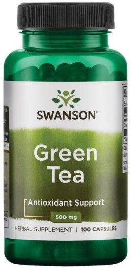 SWANSON ZIELONA HERBATA 500 MG 100 KAPSUŁEK