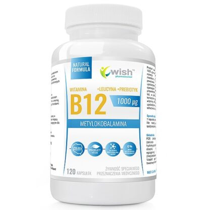 WISH WITAMINA B12 1000MCG 120 KAPSUŁEK