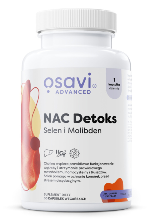 Osavi NAC Detoks, Selen i Molibden - 60 vegan caps