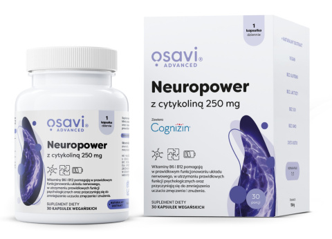 Osavi Neuropower z Cytykoliną 250mg - 30 vegan caps