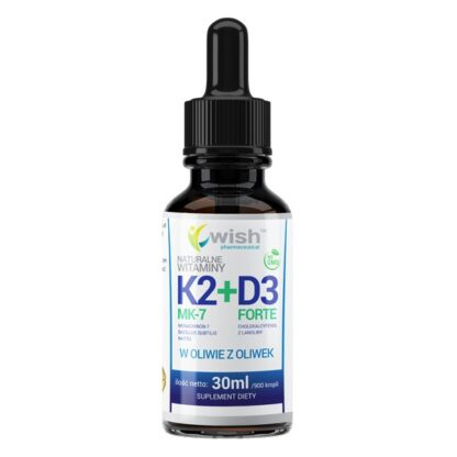 WISH NATURALNA WIT K2 MK7 20MCG D3 800IU 30 ML