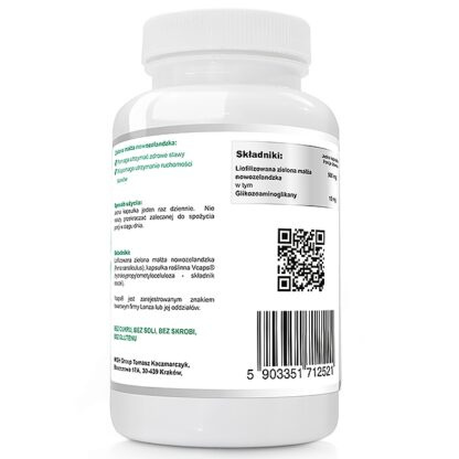 WISH NOWOZELANDZKA ZIELONA MAŁŻA 500MG 60 KAPS