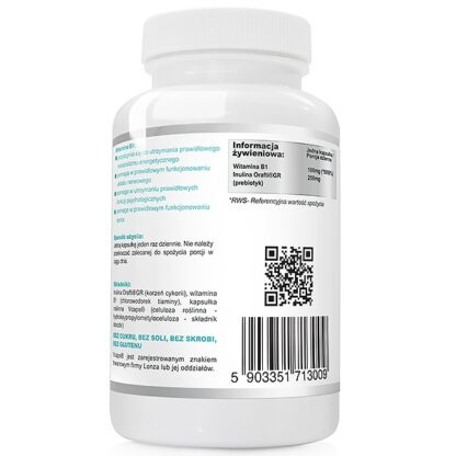 WISH WITAMINA B1 TIAMINA 100MG 120 KAPSUŁEK VEGE